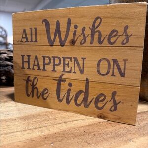 Wooden Sign with Inspirational Quote
